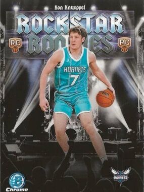 Charlotte Hornets #7 Teal Basketball Jersey Card Kon Knueppel